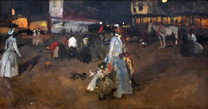 George Hendrik Breitner An Evening on the Dam in Amsterdam oil painting picture